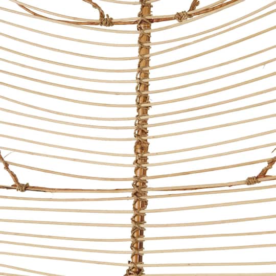 79" Brown Rattan Leaf Handmade Palm Leaf